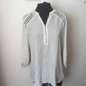 Maurices Polka Dot Blouse - Size Medium